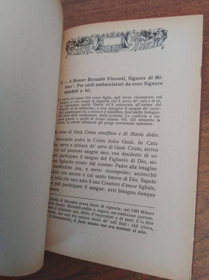 LETTERE SCELTE, Caterina da Siena, UTET 1925 - note di Niccolò Tommaseo