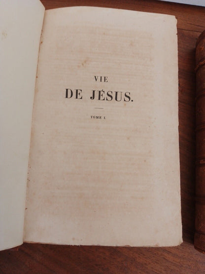 VIE DE JESUS -D. F.  STRAUSS, 2 tomi, Libraire De Ladrange, 1839-1840