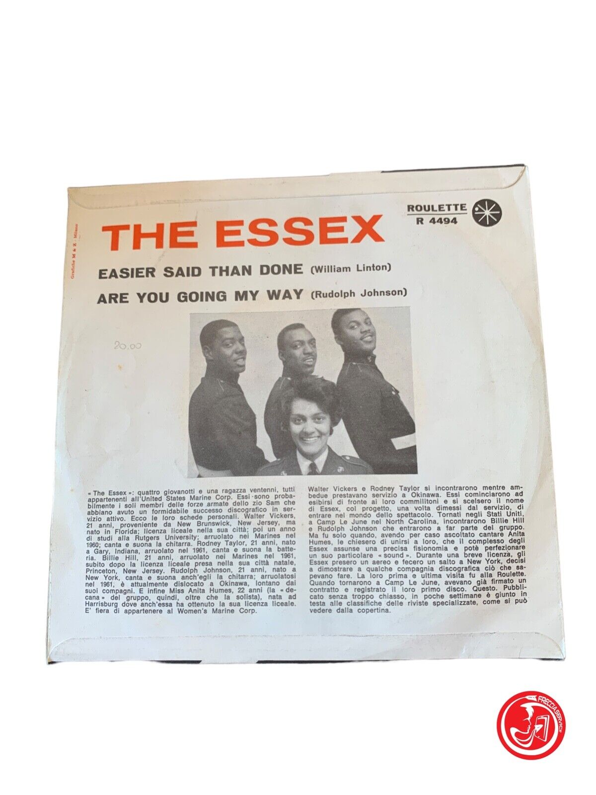 The Essex - Easier Said Than Done / Are You Going My Way