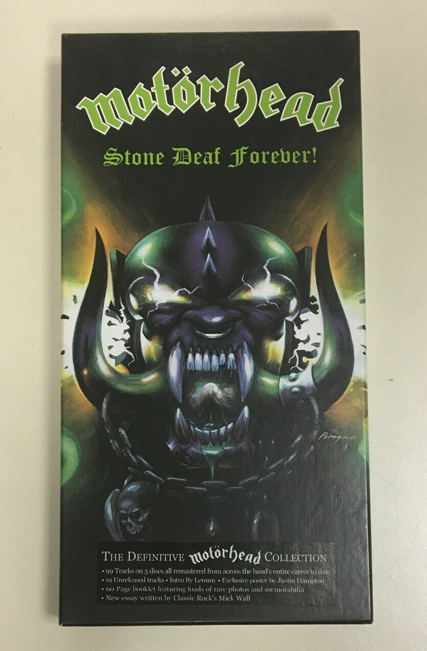 MOTORHEAD "STONE DEAF FOREVER" 5 CD BOXSET (COMPLETE)