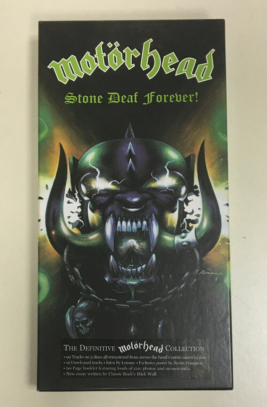 MOTORHEAD "STONE DEAF FOREVER" 5 CD BOXSET (COMPLETE)