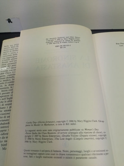 LA SINDROME DI ANASTASIA MARY HIGGINS CLARK