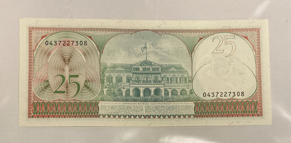 BANKNOTE 25 Vijf Gulden Central Bank Van Suriname UNC- - FDS (BM 100)