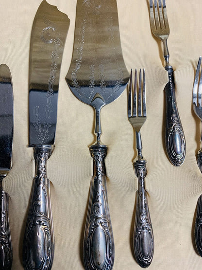 Vintage silver cutlery set