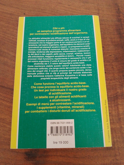 La dieta calibrata acido-base, C. Vasey, l'altra medicina/205, Red edizioni 2003