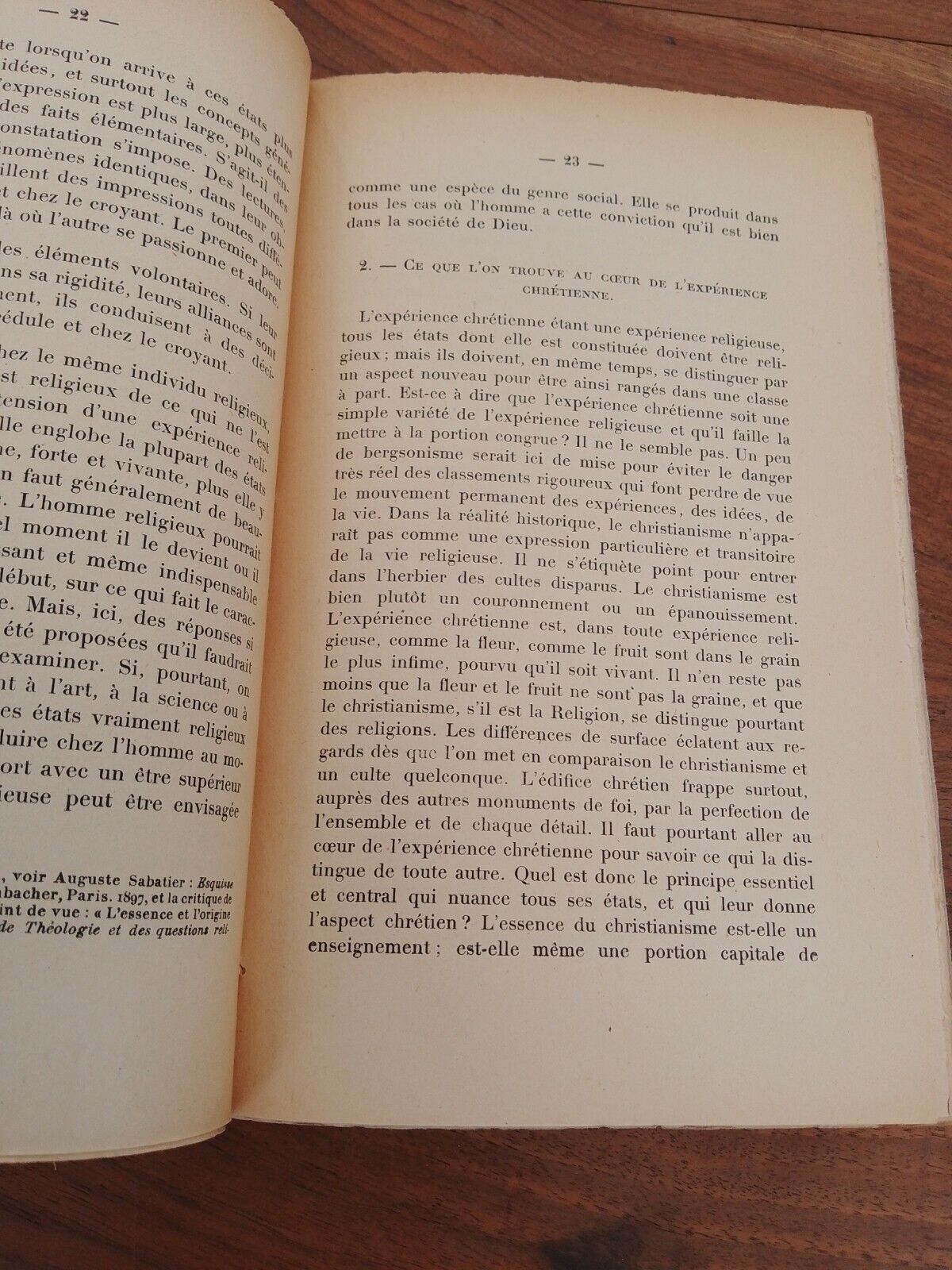Le Christ de l' Experience, H. Clavier, Libraire Fischbacher 1925