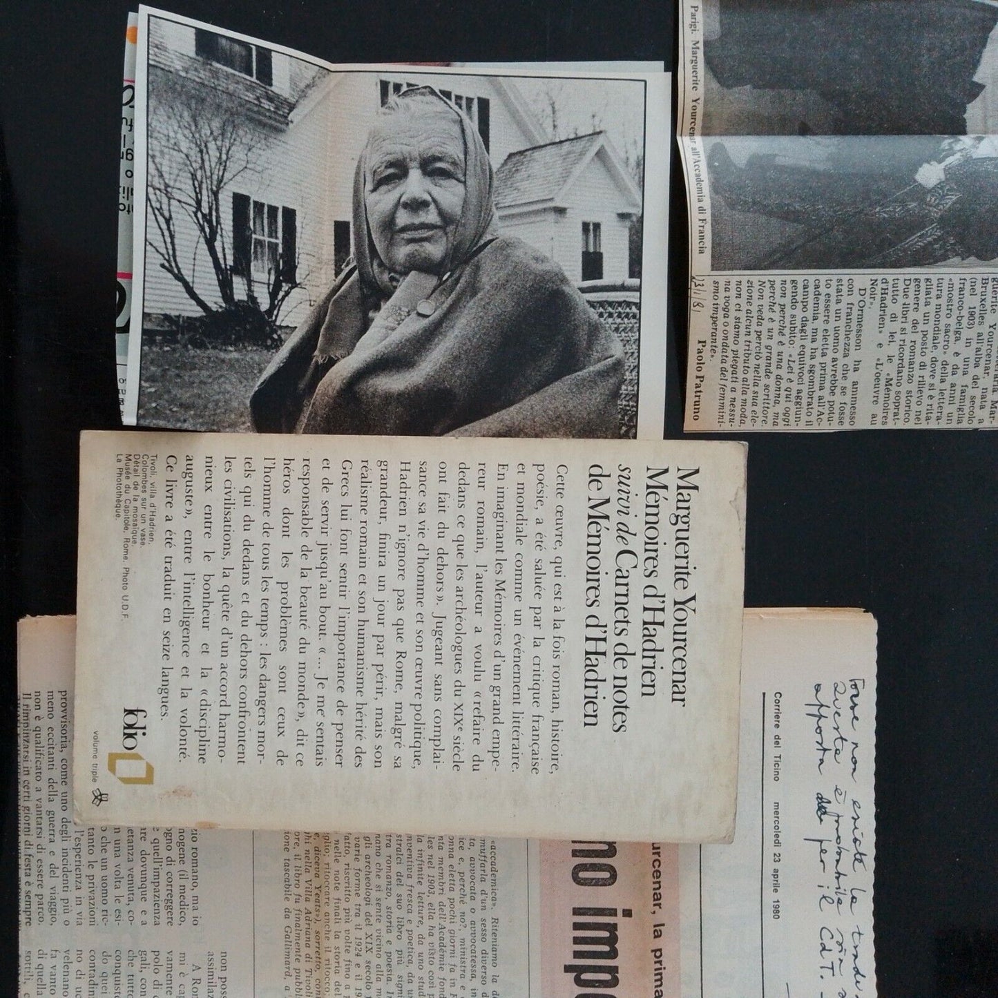 MARGUERITE YOURCENAR MEMOIRES D'HADRIEN GALLIMARD 1974