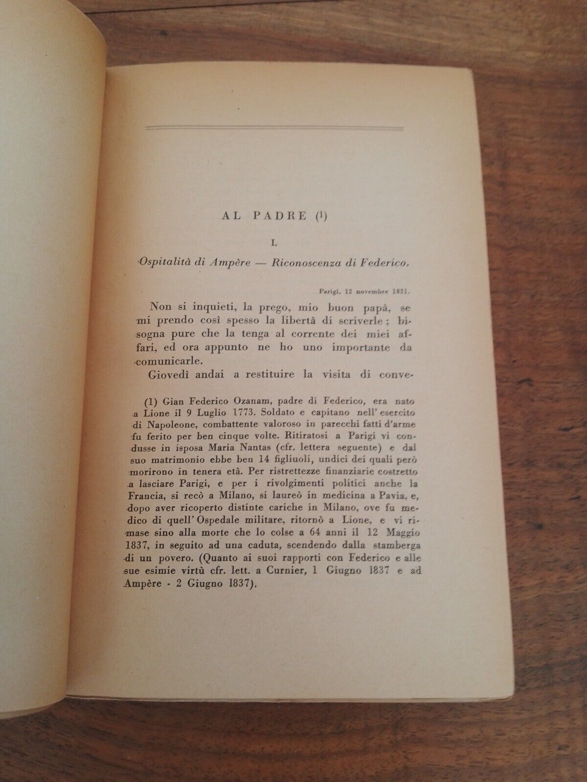 Lettres sélectionnées - Federico Ozanam - éditées par le sac. Gian Battista Penco 1933