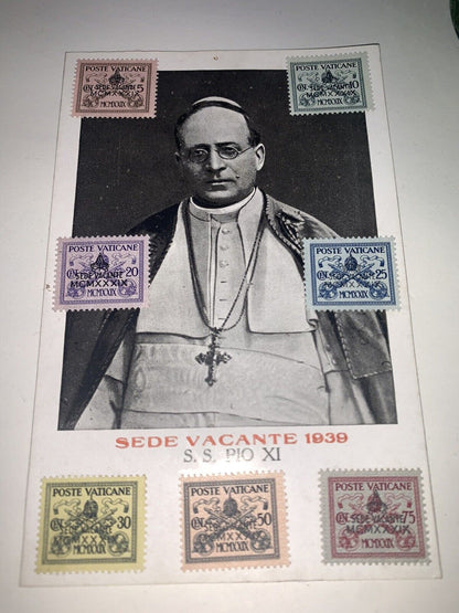 FRANCOBOLLI E CARTOLINA PIO XI