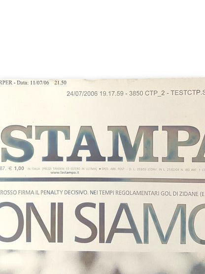Pannello in metallo La Stampa - 2006