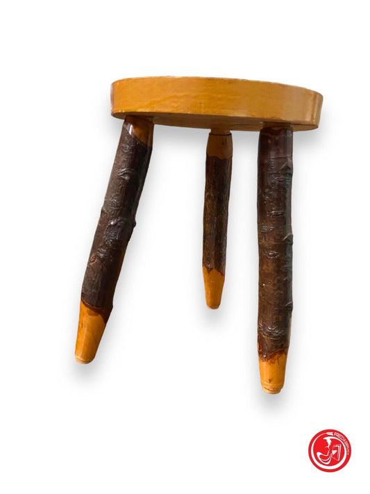 Handmade wooden stool 