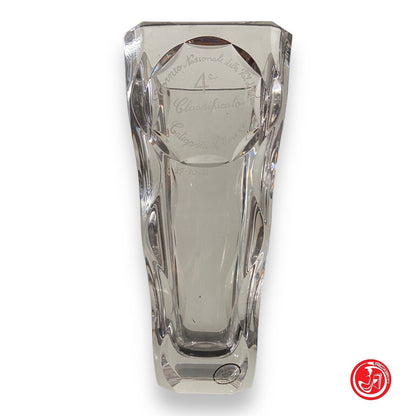 Crystal trophy vase 