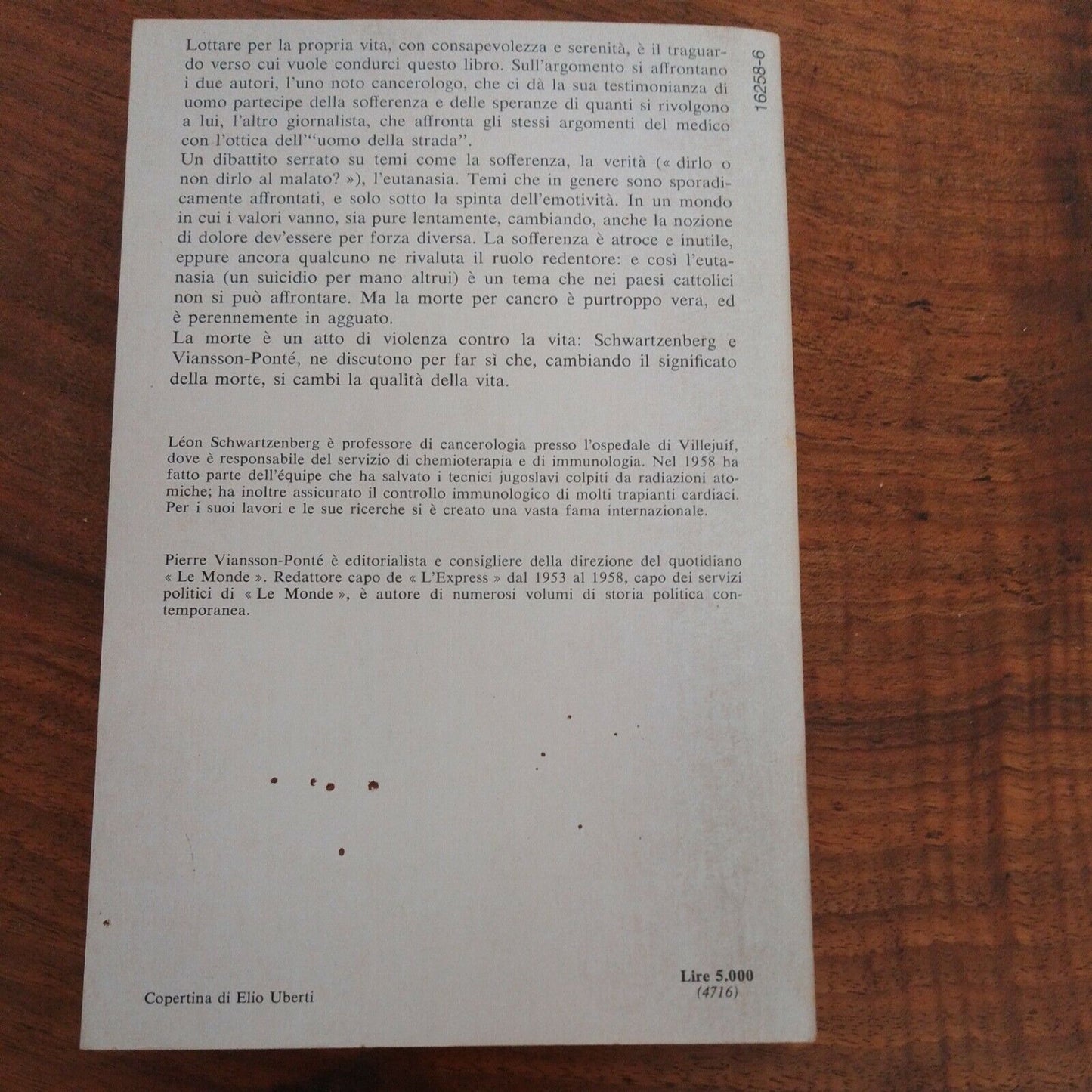 Changeons la mort, Léon Schwartzenberg, Pierre V.Ponté, Mondadori, 1979