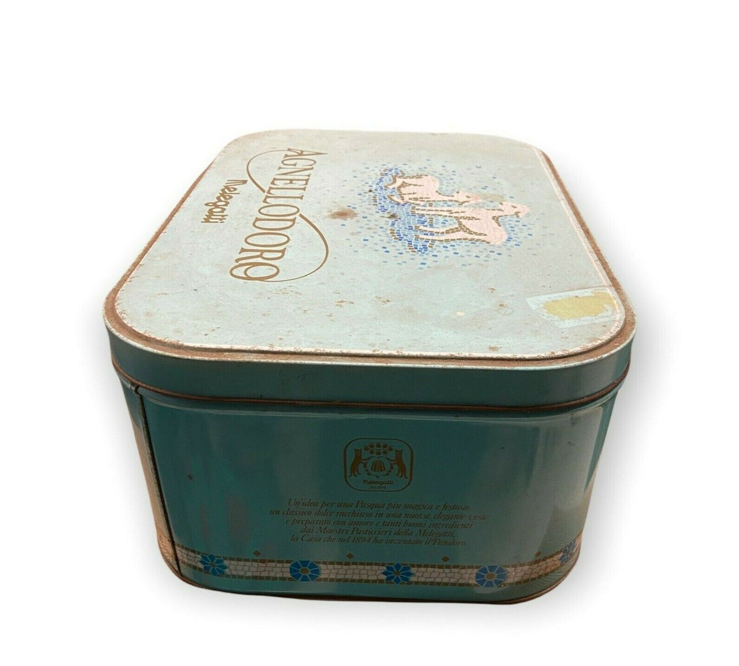 Tin box - Golden Lamb - Melegatti