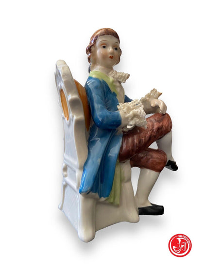 Capodimonte ceramic statue 