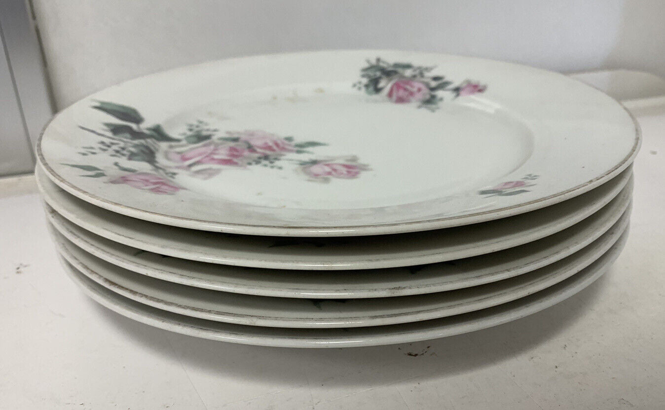 Set of 5 Schlaggenwald Czechoslovakia Plates