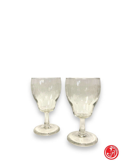 Paire de verre à vin 