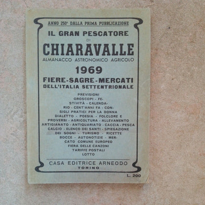 IL GRAN PESCATORE DI CHIARAVALLE 1969, FIERE SAGRE MERCATI, ed. Arneodo