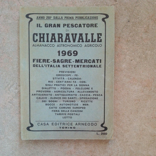 THE GREAT FISHERMAN OF CHIARAVALLE 1969, FAIR FESTIVALS MARKETS, ed. Arneodo