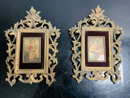 Paire de carrés vintage
