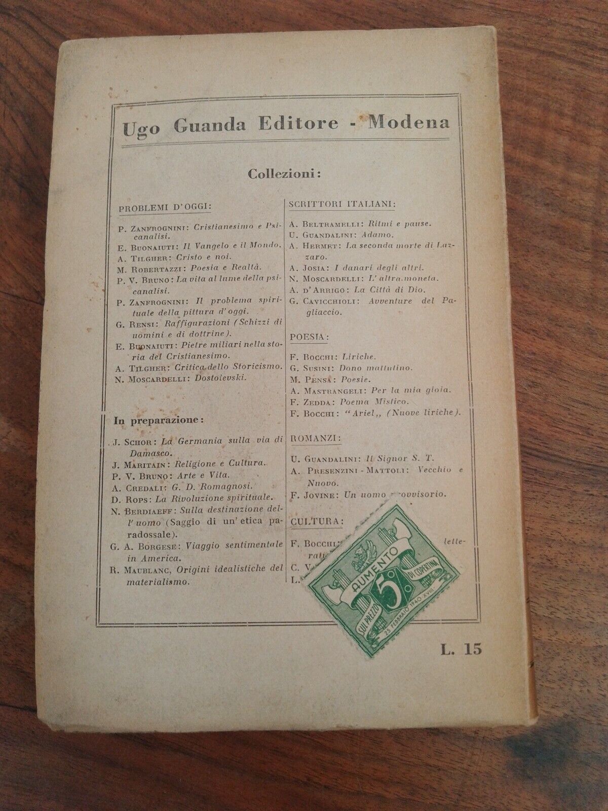 Dostoiewski, di N. Moscardelli, Guanda, 1935