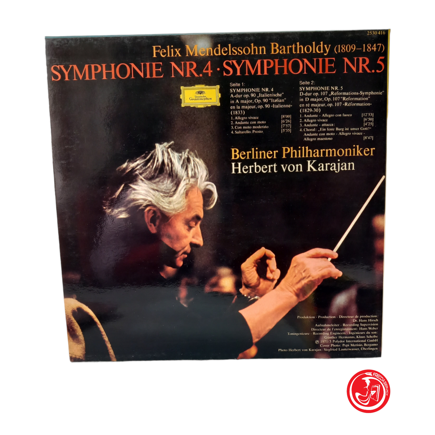 MENDELSSOHN Symphonien Nr.4 "Italienische"  Italian Nr.5 "Reformation"