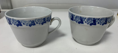 Decorated tea cups