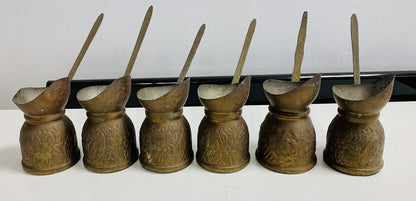 Turkish cezve set in brass