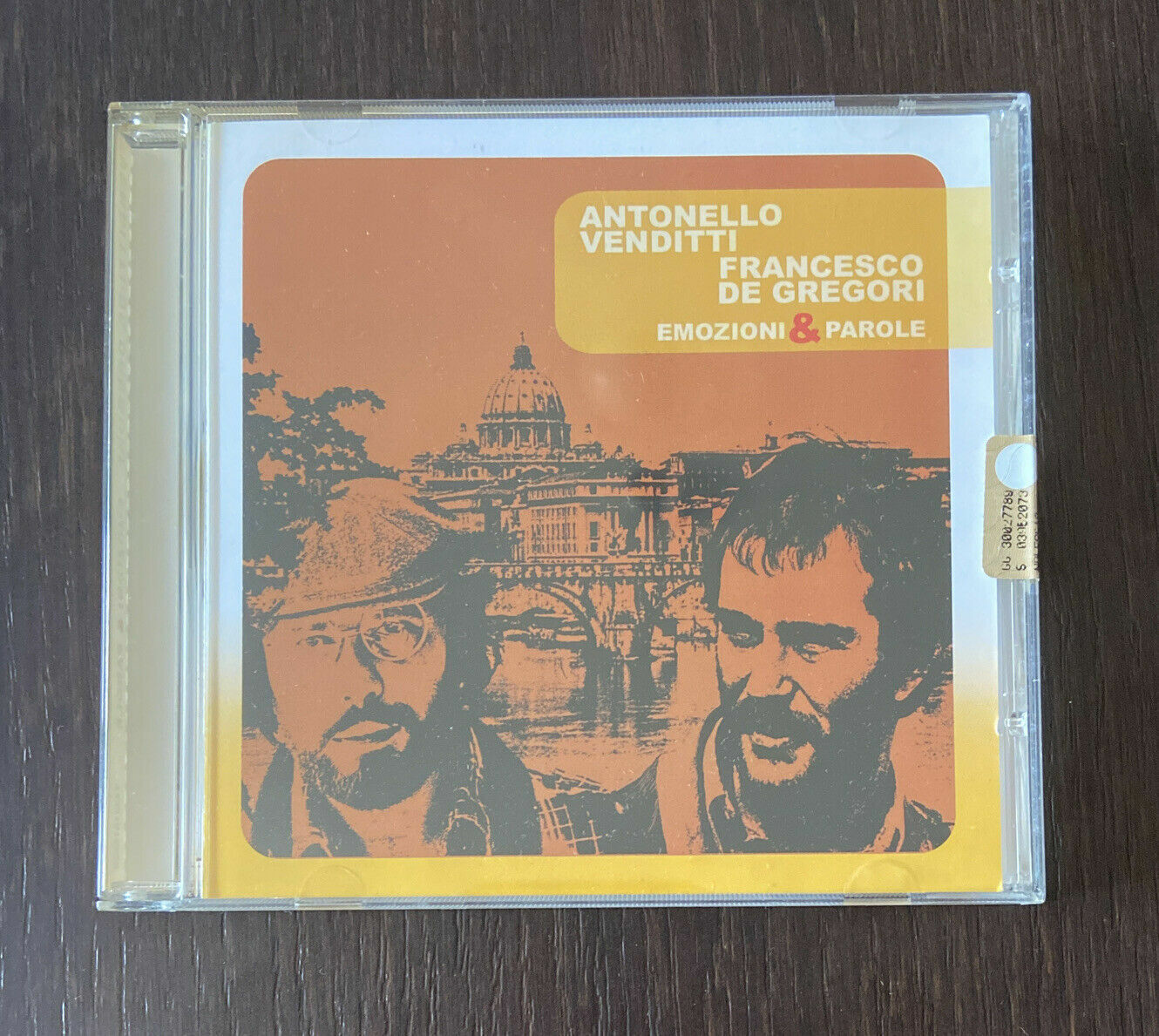 ANTONELLO VENDITTI FRANCESCO DE GREGORI Emozioni & Parole CD