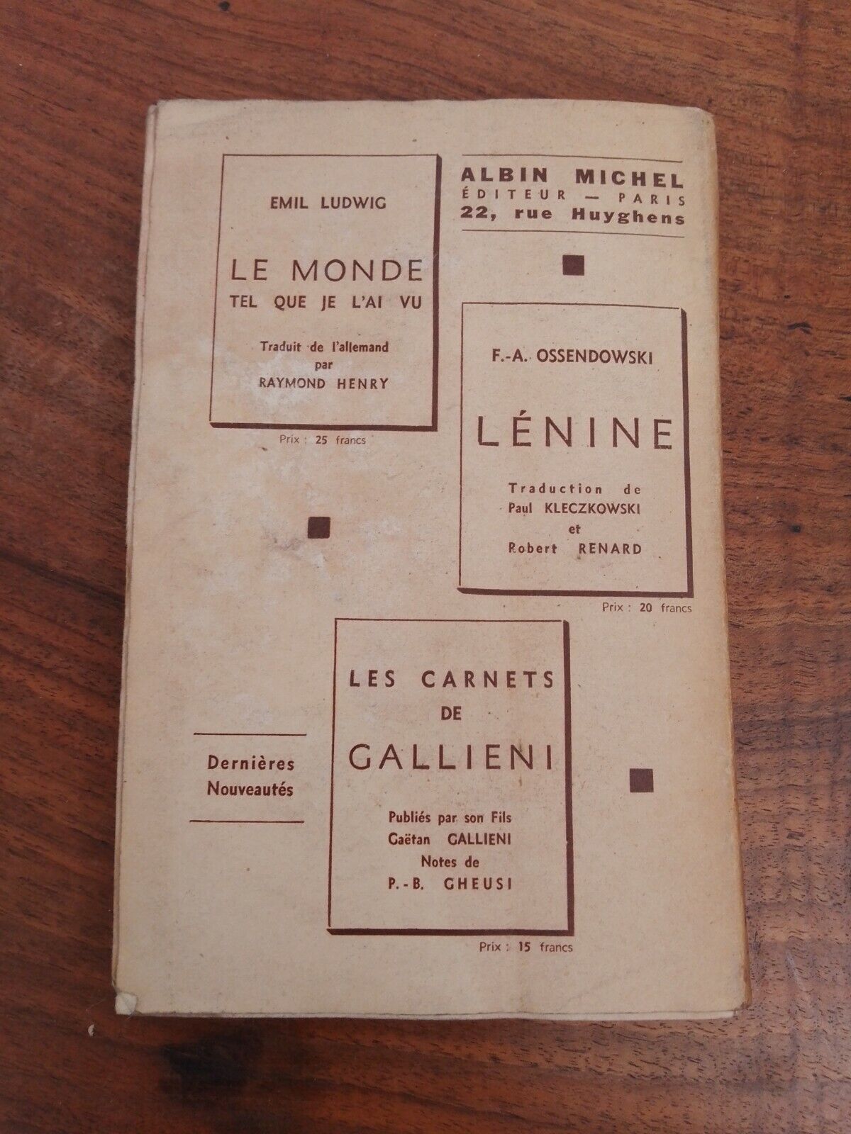 Entretiens avec Mussolini, Emil Ludwig, Ed.Albin Michel