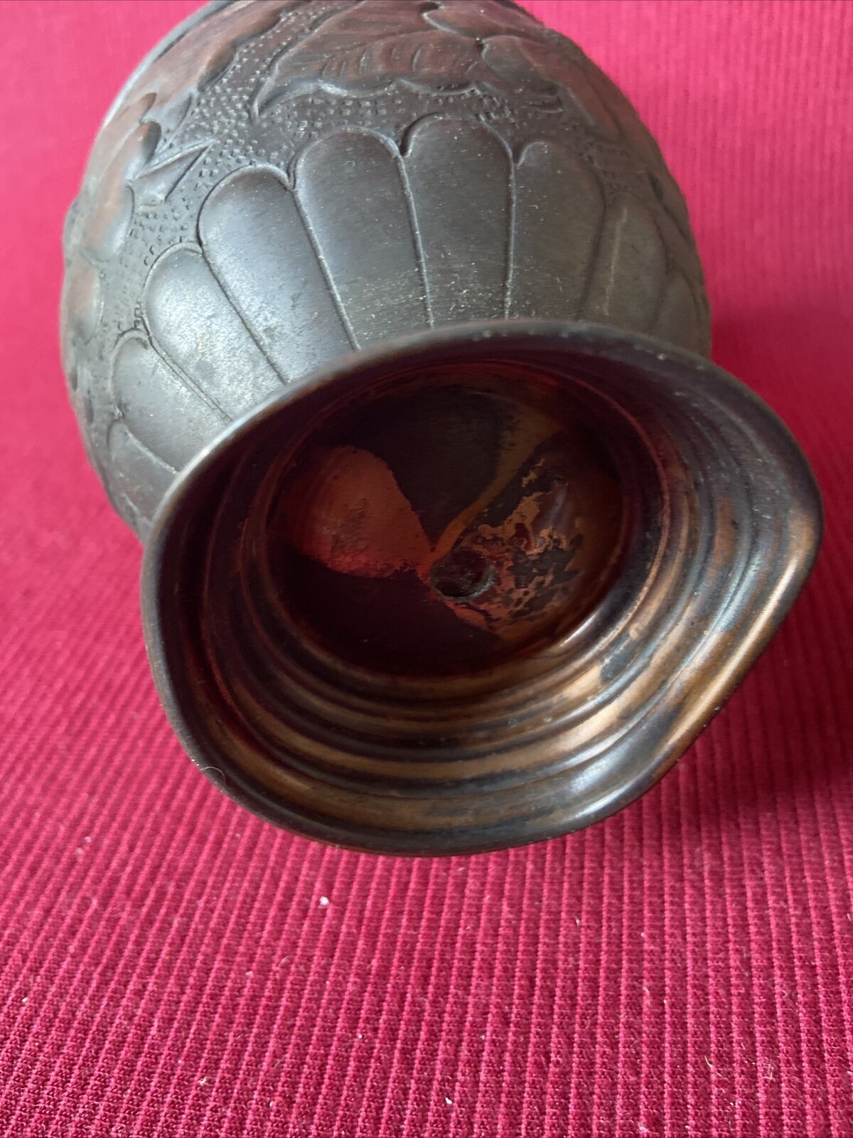 Petite cruche en étain
