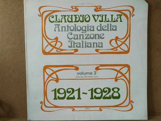 Claudio Villa – Anthology of Italian Song Vol. 3 1921-1928 