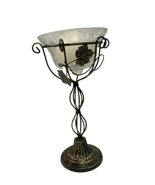 Iron candle holder