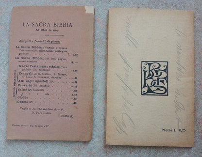 Giobbe - Apocalisse, Società biblica britannica e forestiera, Roma 1929-31