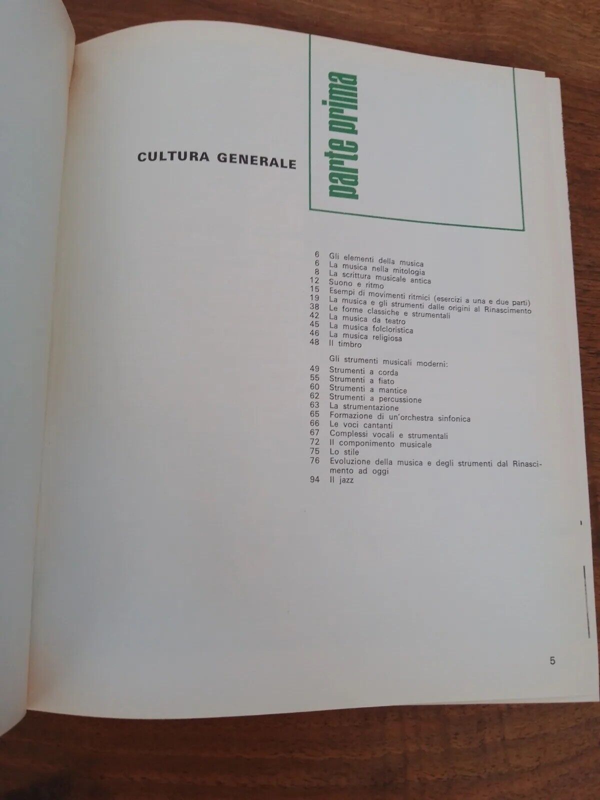 ART MUSICAL - Silvio Cortese, SEI 1968 - texte sur l'éducation musicale