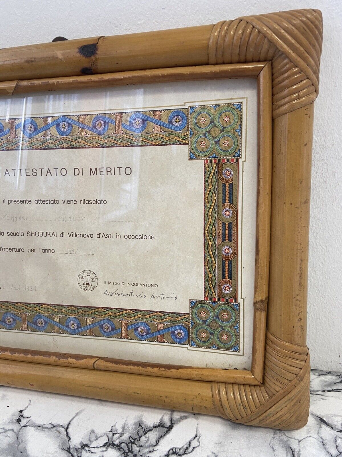 Cornice In Legno Spessa Con Vetro