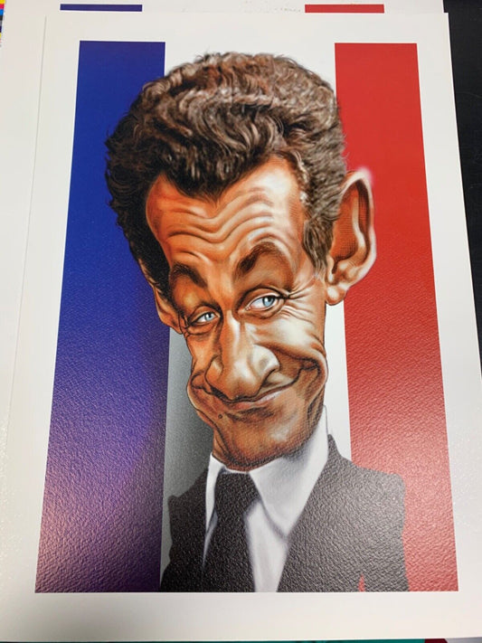 Tirages caricaturaux de Sarkozy 42x30