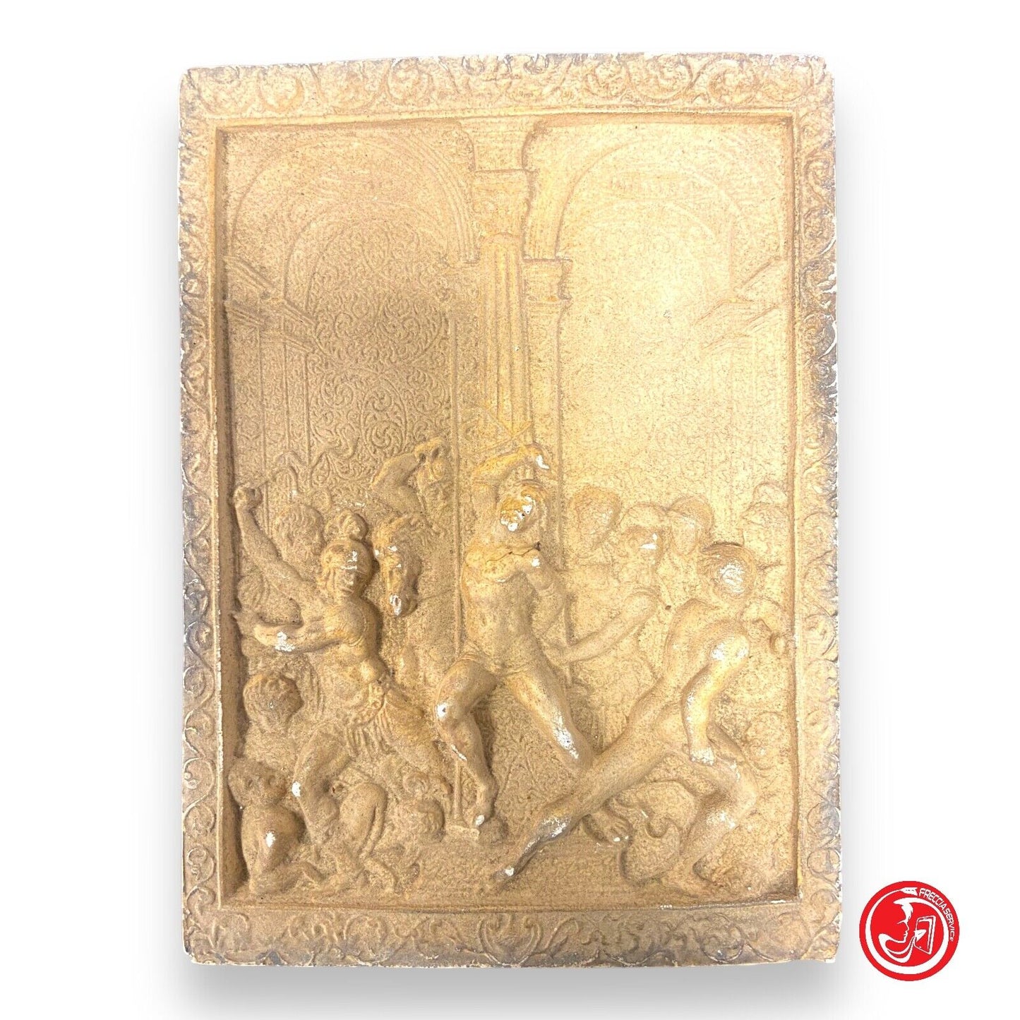 Panneau de plâtre avec production en relief 