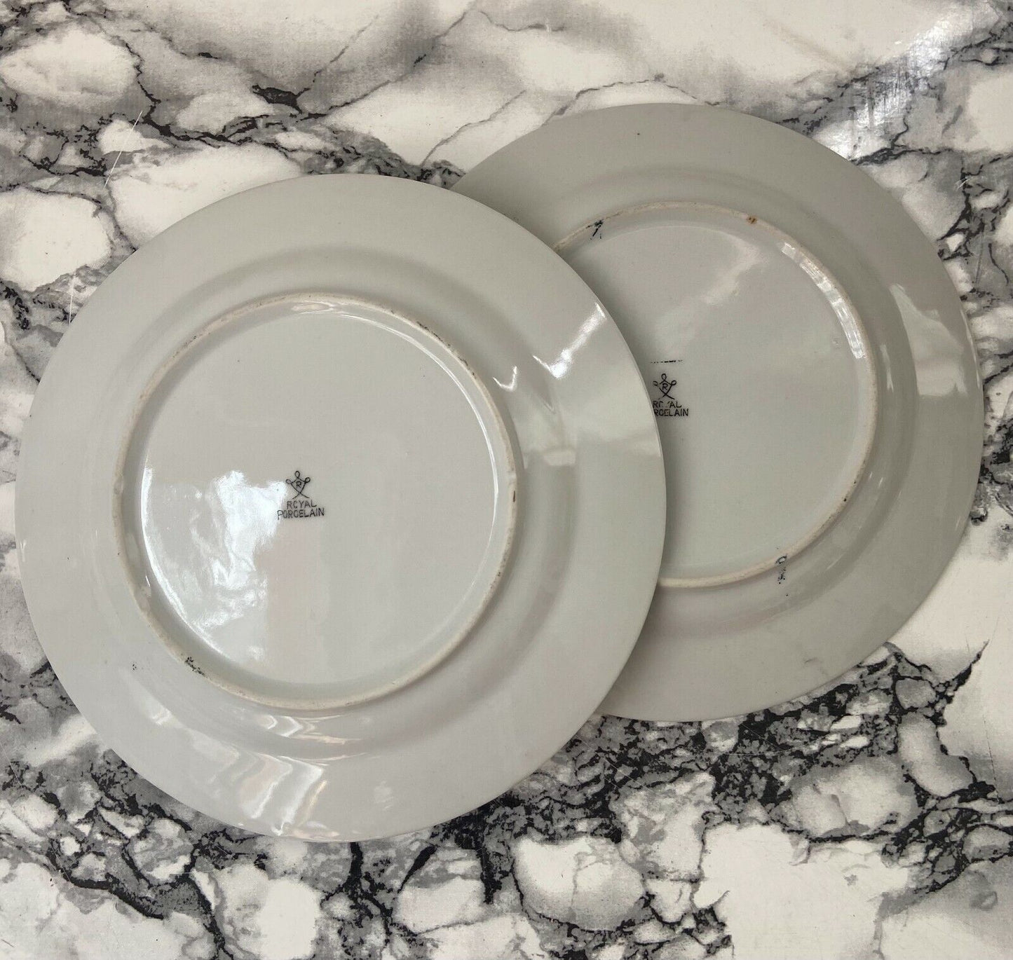 Pair of collectible Royal Porcelain plates