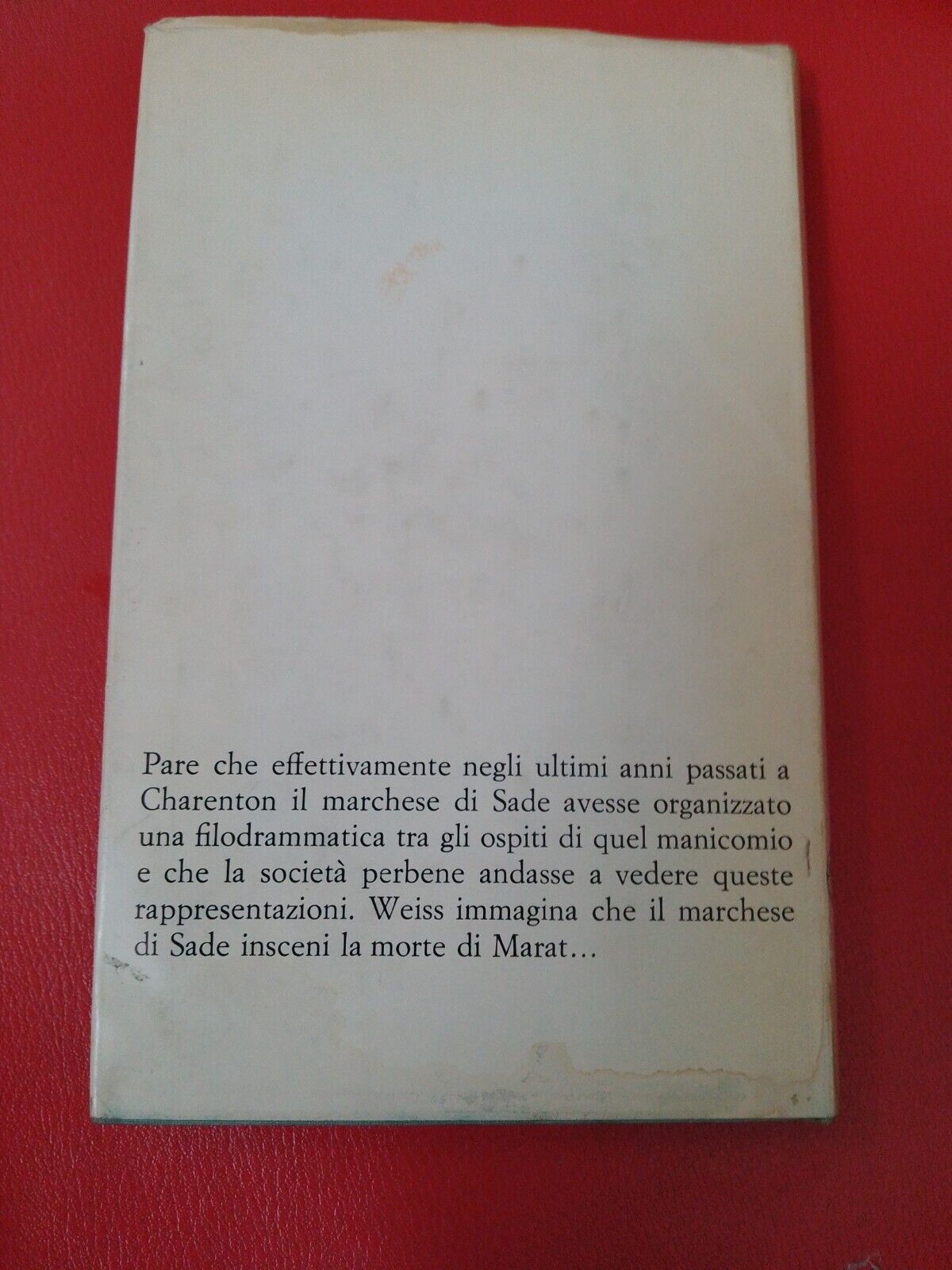 La persecuzione e l'assassinio di J.P. Marat, P.Weiss + articoli