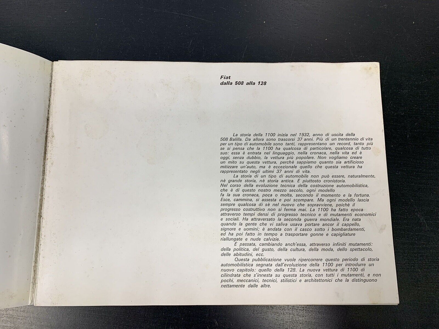 Catalogo anni 70 Fiat dalla 508 alla 128