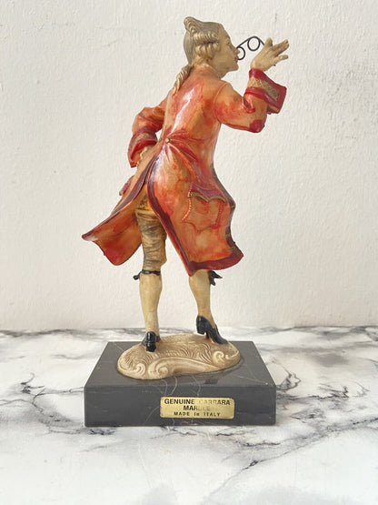 Figurine En Plastique San Remoi Avec Socle En Marbre De Carrare