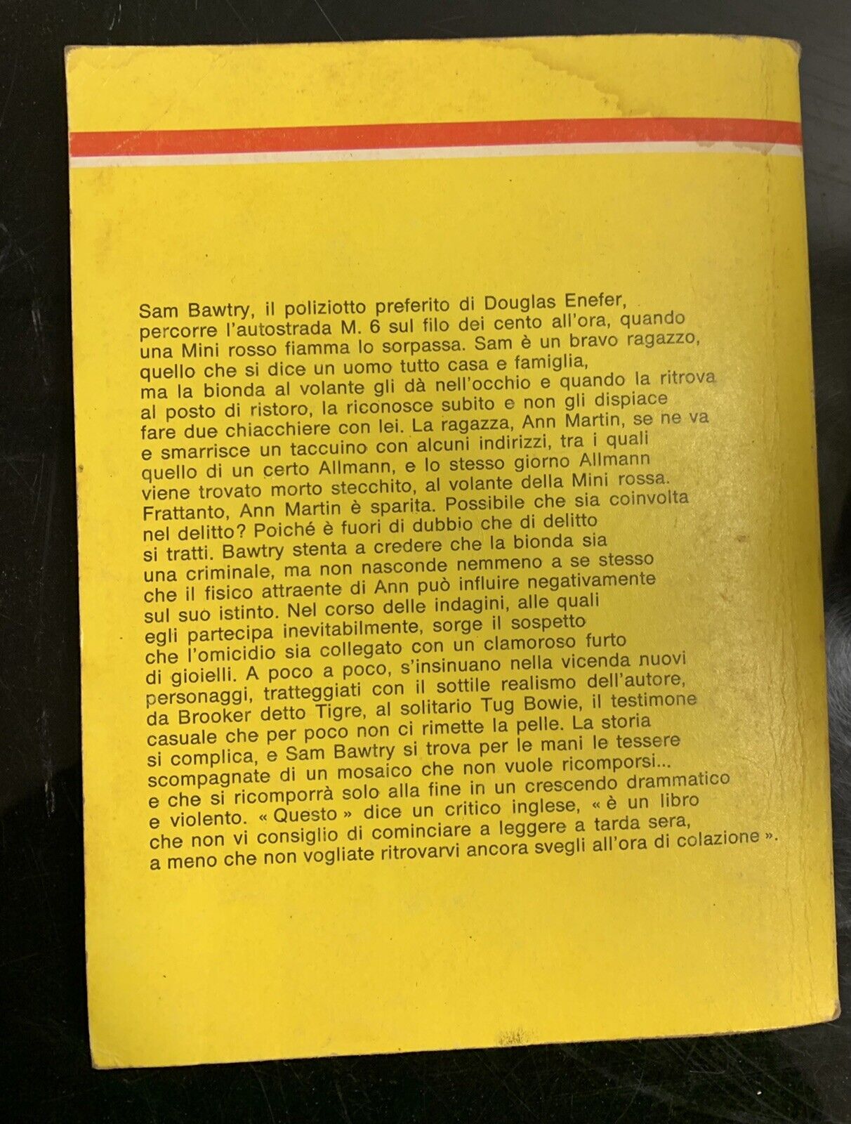 libro antico - La Bionda Dell’autostrada di Douglas  Enefer