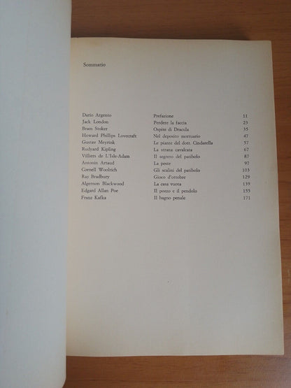 12 contes sanglants - D. ARGENTO - Ed. Profondo Rosso 1976