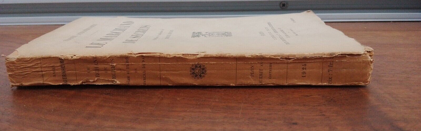 Le marchand de secrets - R. Auernheimer - libraire Plon 1924