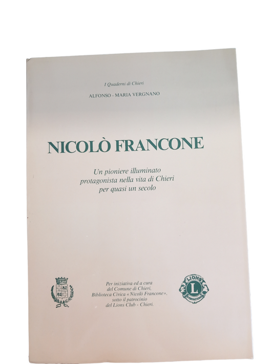 Nicolò Francone - Carnets de Chieri ALFONSO-MARIA VERGNANO