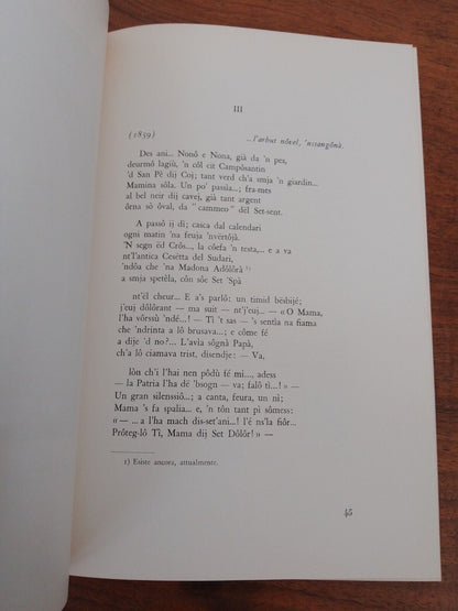 'l Bochet 1960-61, poèmes piémontais, Ed. del Cenacolo