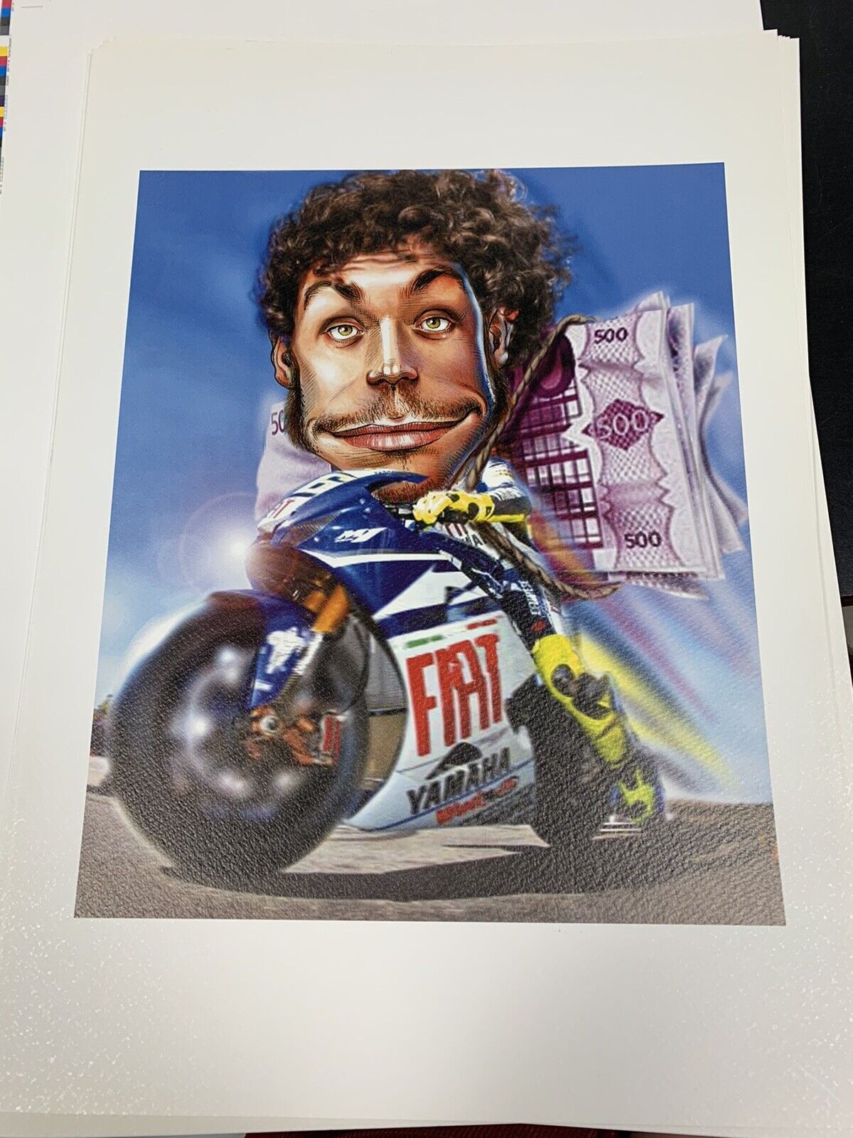 Valentino Rossi caricature prints 42x30