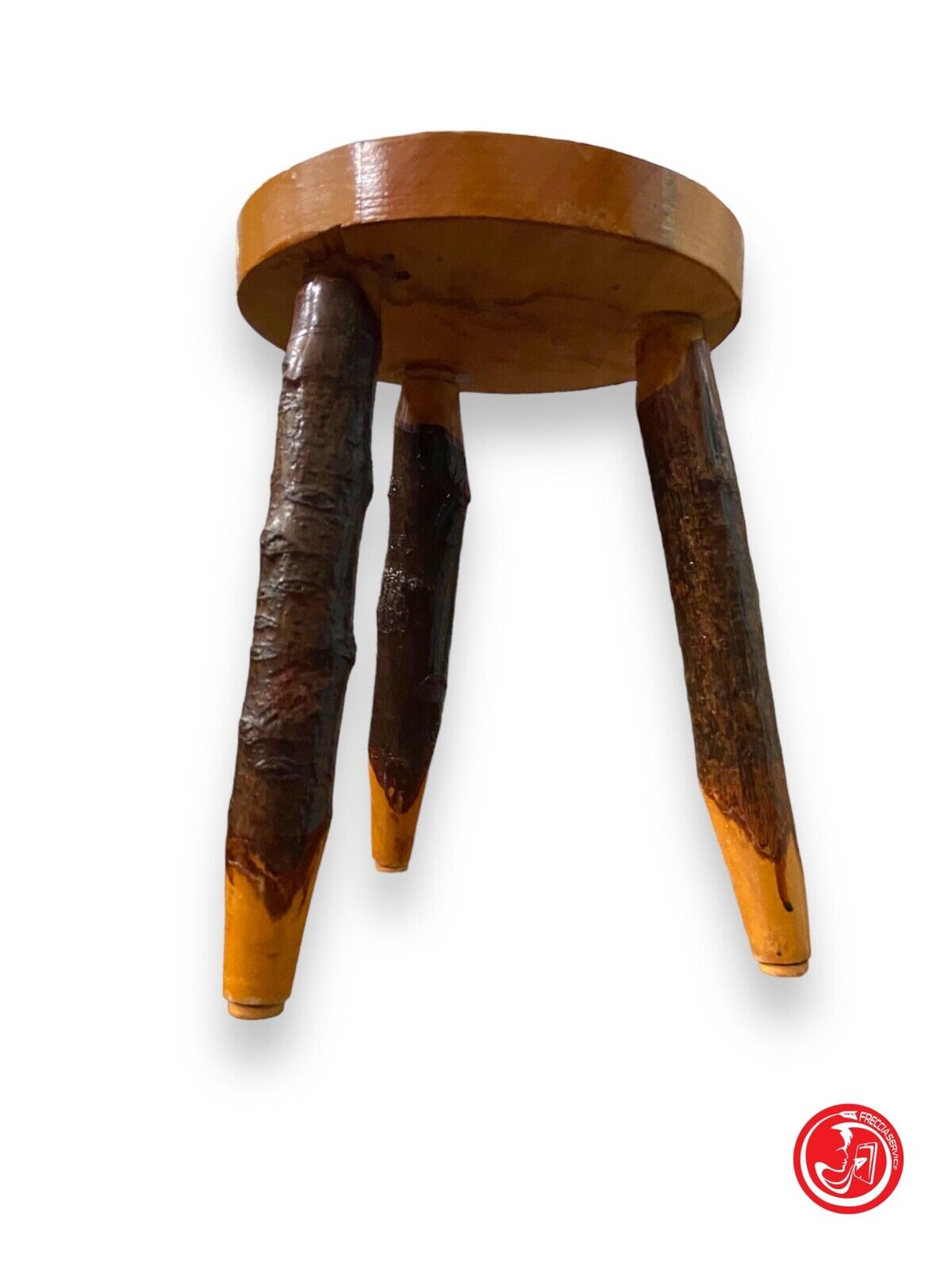 Handmade wooden stool 