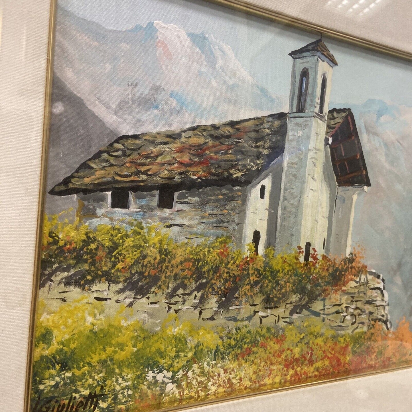 Dipinto Olio Su Tela Firmato Giulietti